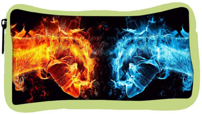 

Snoogg Eco Friendly Canvas Hand Cool L Designer Student Pen Pencil Case Coin Purse Pouch Cosmetic Makeup Bag (GREEN) Pouch(Multicolor)
