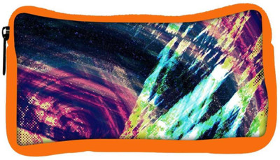 

Snoogg Eco Friendly Canvas Abstract Paint Student Pen Pencil Case Coin Purse Pouch Cosmetic Makeup Bag (ORANGE) Pouch(Multicolor)