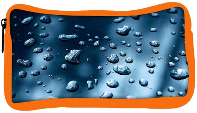 

Snoogg Eco Friendly Canvas Small Water Drops Designer Student Pen Pencil Case Coin Purse Pouch Cosmetic Makeup Bag (ORANGE) Pouch(Multicolor)