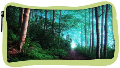 

Snoogg Eco Friendly Canvas Green Forest Designer Student Pen Pencil Case Coin Purse Pouch Cosmetic Makeup Bag (GREEN) Pouch(Multicolor)