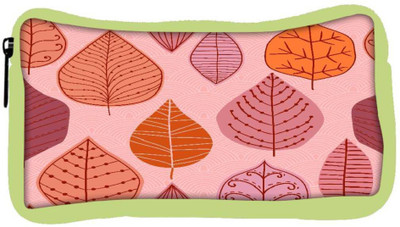 

Snoogg Eco Friendly Canvas Colorful Leaves Designer Student Pen Pencil Case Coin Purse Pouch Cosmetic Makeup Bag (GREEN) Pouch(Multicolor)