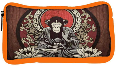 

Snoogg Eco Friendly Canvas Meditating Monkey 2656 Student Pen Pencil Case Coin Purse Pouch Cosmetic Makeup Bag (ORANGE) Pouch(Multicolor)