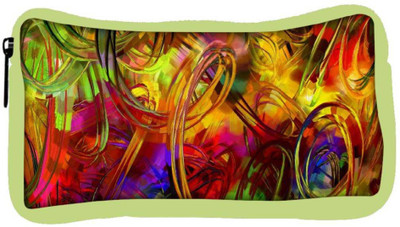 

Snoogg Eco Friendly Canvas Cool Abstract Wallpaper Designer Student Pen Pencil Case Coin Purse Pouch Cosmetic Makeup Bag (GREEN) Pouch(Multicolor)