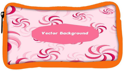 

Snoogg Eco Friendly Canvas Vector Background Designer Student Pen Pencil Case Coin Purse Pouch Cosmetic Makeup Bag (ORANGE) Pouch(Multicolor)
