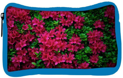 

Snoogg Eco Friendly Canvas Red And Green Leaves Designer Student Pen Pencil Case Coin Purse Pouch Cosmetic Makeup Bag (BLUE) Pouch(Multicolor)