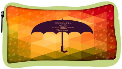 

Snoogg Eco Friendly Canvas Retro Umbrella Symbol On Hipster Background Made Of Triangles Retro Backgro Student Pen Pencil Case Coin Purse Pouch Cosmetic Makeup Bag (GREEN) Pouch(Multicolor)