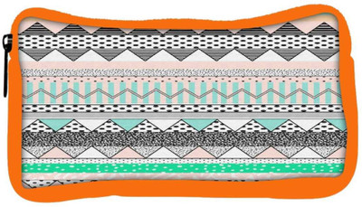 

Snoogg Eco Friendly Canvas Polka Wave Aztec Student Pen Pencil Case Coin Purse Pouch Cosmetic Makeup Bag (ORANGE) Pouch(Multicolor)