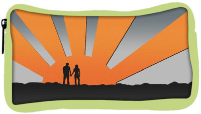 

Snoogg Eco Friendly Canvas Love Couple Designer Student Pen Pencil Case Coin Purse Pouch Cosmetic Makeup Bag (GREEN) Pouch(Multicolor)