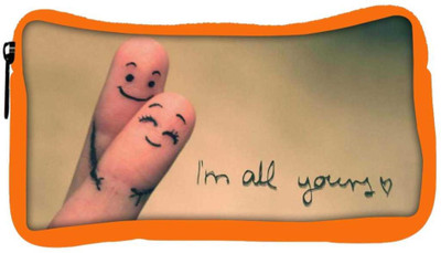 

Snoogg Eco Friendly Canvas Im All Yours Student Pen Pencil Case Coin Purse Pouch Cosmetic Makeup Bag (ORANGE) Pouch(Multicolor)