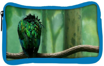 

Snoogg Eco Friendly Canvas Green Feathered Bird Designer Student Pen Pencil Case Coin Purse Pouch Cosmetic Makeup Bag (BLUE) Pouch(Multicolor)