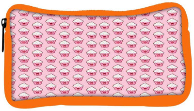 

Snoogg Eco Friendly Canvas Happy Cupcake Student Pen Pencil Case Coin Purse Pouch Cosmetic Makeup Bag (ORANGE) Pouch(Multicolor)