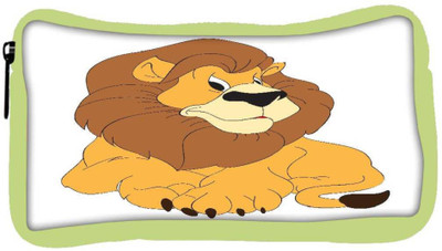 

Snoogg Eco Friendly Canvas Lion Student Pen Pencil Case Coin Purse Pouch Cosmetic Makeup Bag (GREEN) Pouch(Multicolor)