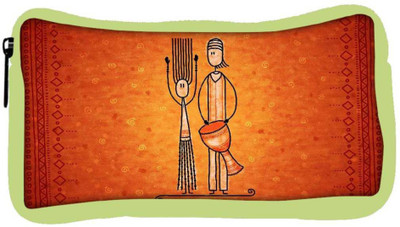 

Snoogg Eco Friendly Canvas Banjo Man Designer Student Pen Pencil Case Coin Purse Pouch Cosmetic Makeup Bag (GREEN) Pouch(Multicolor)