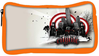 

Snoogg Eco Friendly Canvas Citylife Designer Student Pen Pencil Case Coin Purse Pouch Cosmetic Makeup Bag (ORANGE) Pouch(Multicolor)