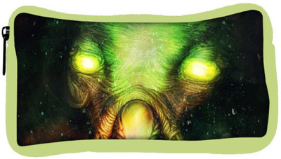 

Snoogg Eco Friendly Canvas Bright Eyes Fantasy Designer Student Pen Pencil Case Coin Purse Pouch Cosmetic Makeup Bag (GREEN) Pouch(Multicolor)