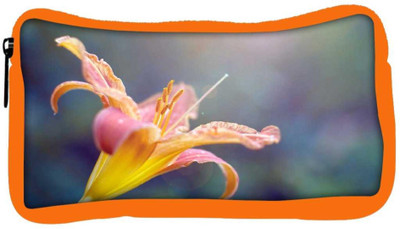 

Snoogg Eco Friendly Canvas Yellow Flower And Butterfly Designer Student Pen Pencil Case Coin Purse Pouch Cosmetic Makeup Bag (ORANGE) Pouch(Multicolor)