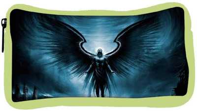 

Snoogg Eco Friendly Canvas The Dark Angel Designer Student Pen Pencil Case Coin Purse Pouch Cosmetic Makeup Bag (GREEN) Pouch(Multicolor)