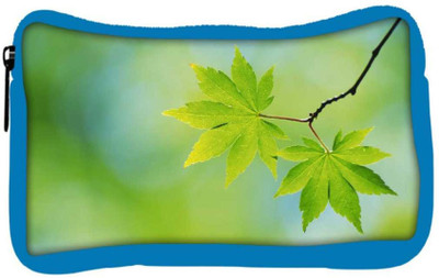 

Snoogg Eco Friendly Canvas Green Neem Leaves Designer Student Pen Pencil Case Coin Purse Pouch Cosmetic Makeup Bag (BLUE) Pouch(Multicolor)