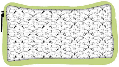 

Snoogg Eco Friendly Canvas V Shaped Floral Designer Student Pen Pencil Case Coin Purse Pouch Cosmetic Makeup Bag (GREEN) Pouch(Multicolor)