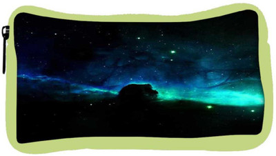 

Snoogg Eco Friendly Canvas Space Line Student Pen Pencil Case Coin Purse Pouch Cosmetic Makeup Bag (GREEN) Pouch(Multicolor)
