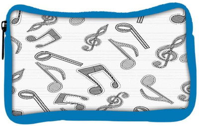 

Snoogg Eco Friendly Canvas Multicolor Music Designer Student Pen Pencil Case Coin Purse Pouch Cosmetic Makeup Bag (BLUE) Pouch(Multicolor)