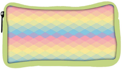 

Snoogg Eco Friendly Canvas Rainbow Clear Colourful Student Pen Pencil Case Coin Purse Pouch Cosmetic Makeup Bag (GREEN) Pouch(Multicolor)