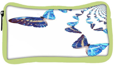 

Snoogg Eco Friendly Canvas Kaleidoscopic Butterflies Student Pen Pencil Case Coin Purse Pouch Cosmetic Makeup Bag (GREEN) Pouch(Multicolor)
