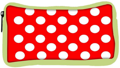 

Snoogg Eco Friendly Canvas Red Polka Dot Student Pen Pencil Case Coin Purse Pouch Cosmetic Makeup Bag (GREEN) Pouch(Multicolor)