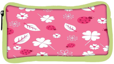 

Snoogg Eco Friendly Canvas White Flower Designer Student Pen Pencil Case Coin Purse Pouch Cosmetic Makeup Bag (GREEN) Pouch(Multicolor)