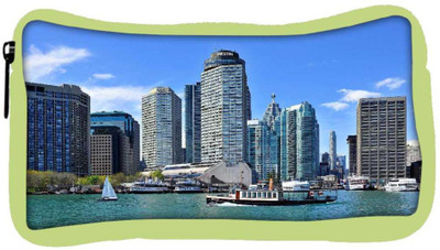 

Snoogg Eco Friendly Canvas Abstract Buildings Designer Student Pen Pencil Case Coin Purse Pouch Cosmetic Makeup Bag (GREEN) Pouch(Multicolor)