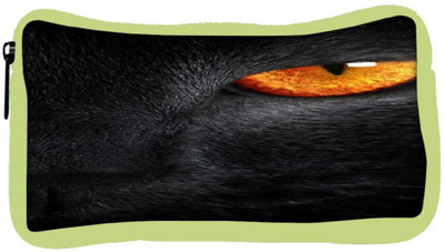 

Snoogg Eco Friendly Canvas Cat Eyes Student Pen Pencil Case Coin Purse Pouch Cosmetic Makeup Bag (GREEN) Pouch(Multicolor)