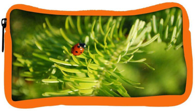 

Snoogg Eco Friendly Canvas Beatel In Leaf Designer Student Pen Pencil Case Coin Purse Pouch Cosmetic Makeup Bag (ORANGE) Pouch(Multicolor)