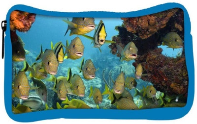 

Snoogg Eco Friendly Canvas Group Of Fish Designer Student Pen Pencil Case Coin Purse Pouch Cosmetic Makeup Bag (BLUE) Pouch(Multicolor)