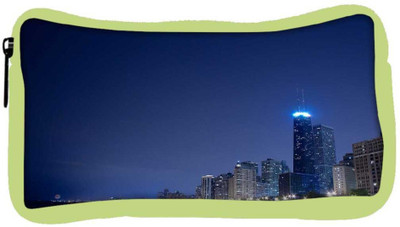 

Snoogg Eco Friendly Canvas City Lights Designer Student Pen Pencil Case Coin Purse Pouch Cosmetic Makeup Bag (GREEN) Pouch(Multicolor)