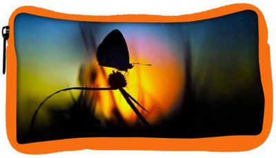 

Snoogg Eco Friendly Canvas Butterfly In Nite Designer Student Pen Pencil Case Coin Purse Pouch Cosmetic Makeup Bag (ORANGE) Pouch(Multicolor)