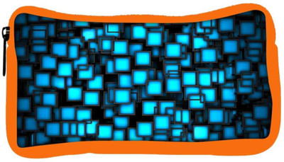 

Snoogg Eco Friendly Canvas Blue Blocks Design Designer Student Pen Pencil Case Coin Purse Pouch Cosmetic Makeup Bag (ORANGE) Pouch(Multicolor)
