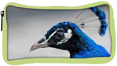 

Snoogg Eco Friendly Canvas Blue Peacock Designer Student Pen Pencil Case Coin Purse Pouch Cosmetic Makeup Bag (GREEN) Pouch(Multicolor)