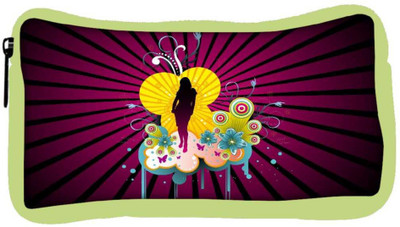 

Snoogg Eco Friendly Canvas Black Lady Designer Student Pen Pencil Case Coin Purse Pouch Cosmetic Makeup Bag (GREEN) Pouch(Multicolor)