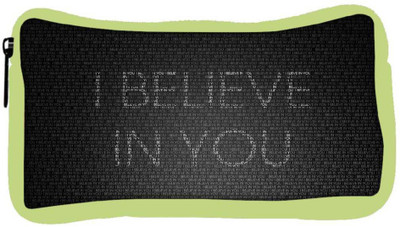 

Snoogg Eco Friendly Canvas I Believe In You Designer Student Pen Pencil Case Coin Purse Pouch Cosmetic Makeup Bag (GREEN) Pouch(Multicolor)