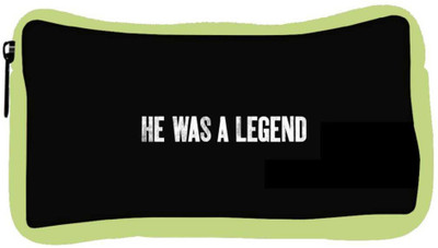 

Snoogg Eco Friendly Canvas He Was A Legend Designer Student Pen Pencil Case Coin Purse Pouch Cosmetic Makeup Bag (GREEN) Pouch(Multicolor)