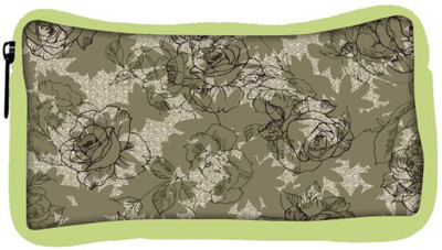

Snoogg Eco Friendly Canvas Abstract Rose Art Designer Student Pen Pencil Case Coin Purse Pouch Cosmetic Makeup Bag (GREEN) Pouch(Multicolor)