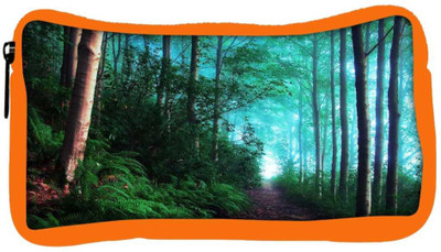 

Snoogg Eco Friendly Canvas Green Forest Designer Student Pen Pencil Case Coin Purse Pouch Cosmetic Makeup Bag (ORANGE) Pouch(Multicolor)