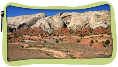 

Snoogg Eco Friendly Canvas Desert Mountain Designer Student Pen Pencil Case Coin Purse Pouch Cosmetic Makeup Bag (GREEN) Pouch(Multicolor)