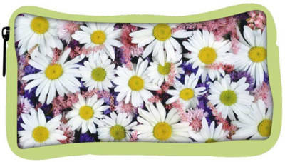 

Snoogg Eco Friendly Canvas White Petal Flower Designer Student Pen Pencil Case Coin Purse Pouch Cosmetic Makeup Bag (GREEN) Pouch(Multicolor)