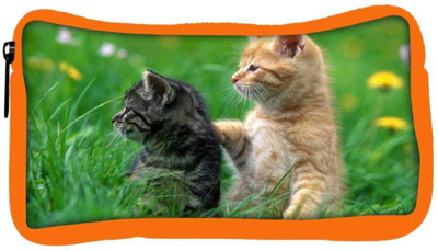 

Snoogg Eco Friendly Canvas Pair Of Cats Designer Student Pen Pencil Case Coin Purse Pouch Cosmetic Makeup Bag (ORANGE) Pouch(Multicolor)