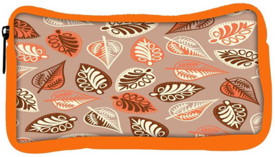 

Snoogg Eco Friendly Canvas Multicolor Leaves Designer Student Pen Pencil Case Coin Purse Pouch Cosmetic Makeup Bag (ORANGE) Pouch(Multicolor)