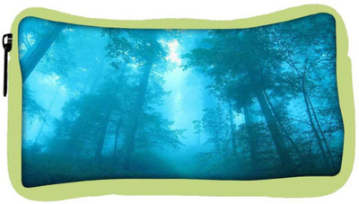 

Snoogg Eco Friendly Canvas Blue Forest Designer Student Pen Pencil Case Coin Purse Pouch Cosmetic Makeup Bag (GREEN) Pouch(Multicolor)