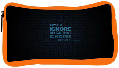 

Snoogg Eco Friendly Canvas People Ignore Designer Student Pen Pencil Case Coin Purse Pouch Cosmetic Makeup Bag (ORANGE) Pouch(Multicolor)