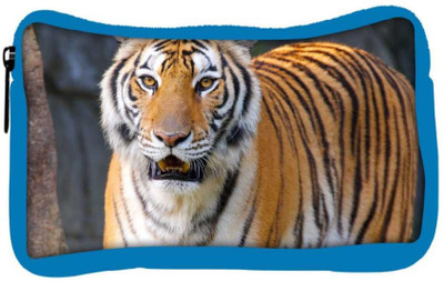 

Snoogg Eco Friendly Canvas Tiger Roar Designer Student Pen Pencil Case Coin Purse Pouch Cosmetic Makeup Bag (BLUE) Pouch(Multicolor)