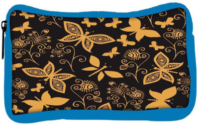 

Snoogg Eco Friendly Canvas Golden Butterfly Designer Student Pen Pencil Case Coin Purse Pouch Cosmetic Makeup Bag (BLUE) Pouch(Multicolor)